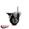 Service Caster 35 Inch Maroon Polyurethane Wheel Swivel 34 Inch Threaded Stem Caster with Brake SCC SCC-TS20S3514-PPUB-MRN-PLB-34212 - alternate 2